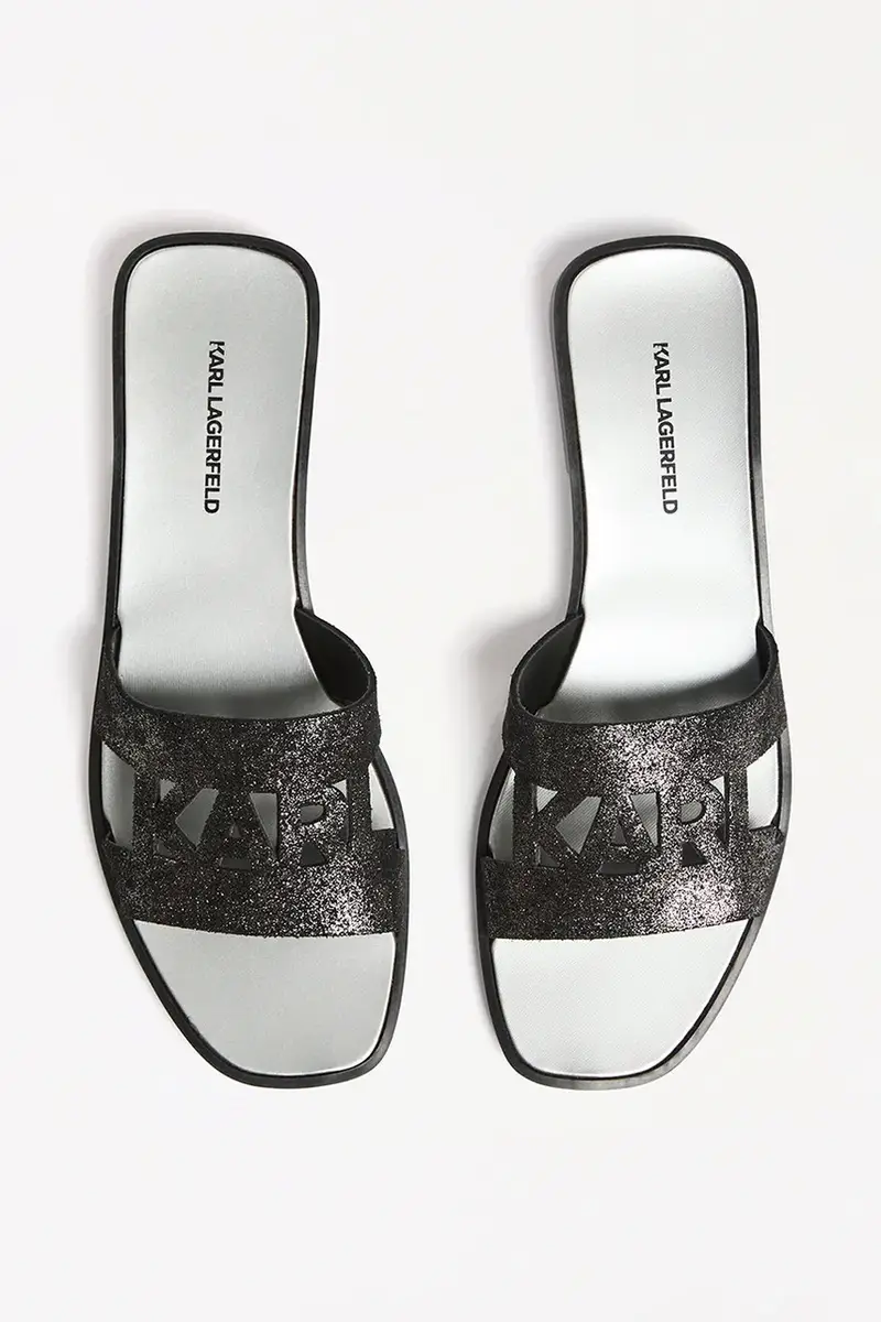 ciabatte slide in camoscio SKOOT II donna colore nero KL80402 miniatura 4