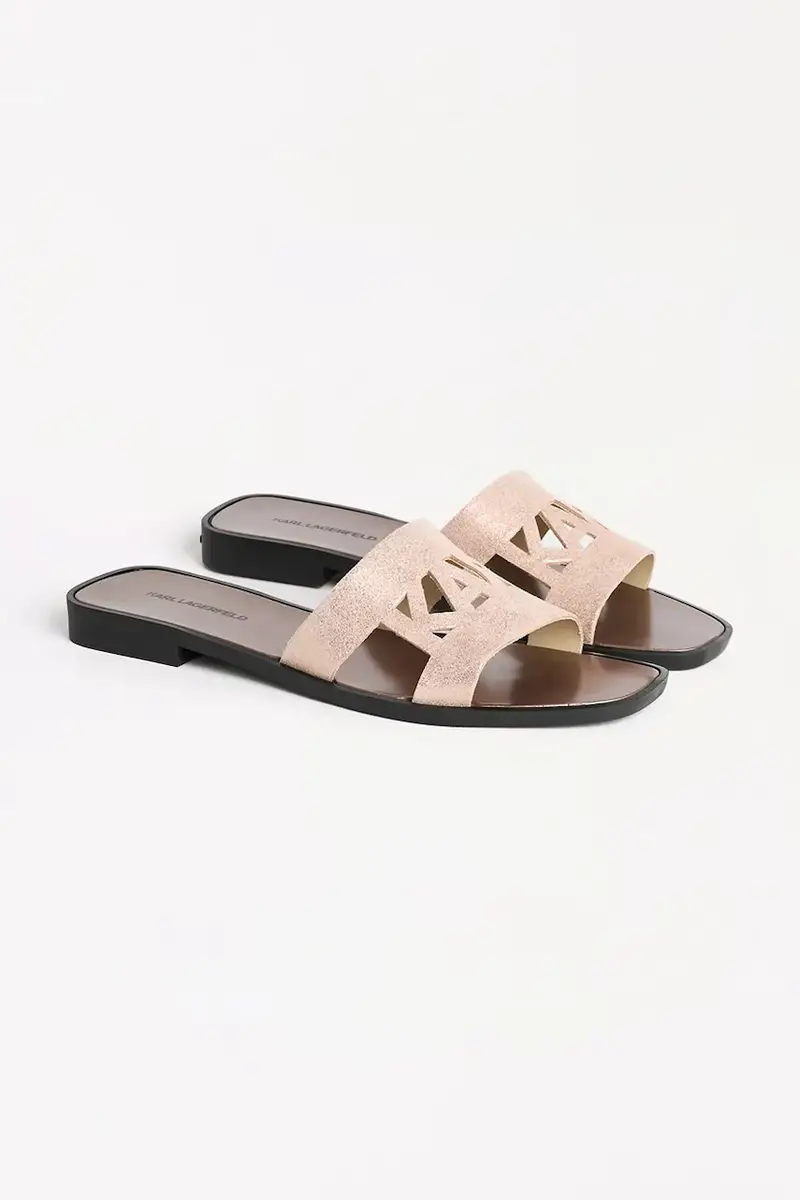 ciabatte slide in camoscio SKOOT II donna colore rosa KL80402 miniatura 2