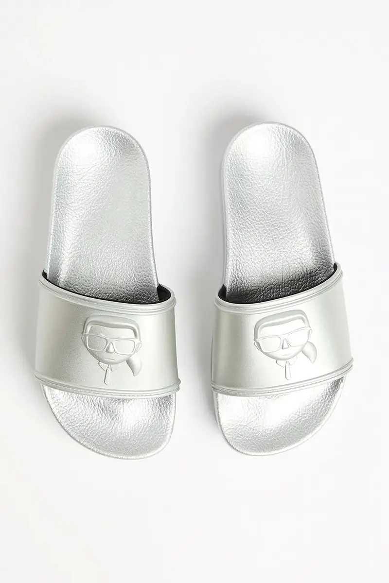 ciabatte slide KONDO MAXI donna colore argento KL80819M miniatura 4