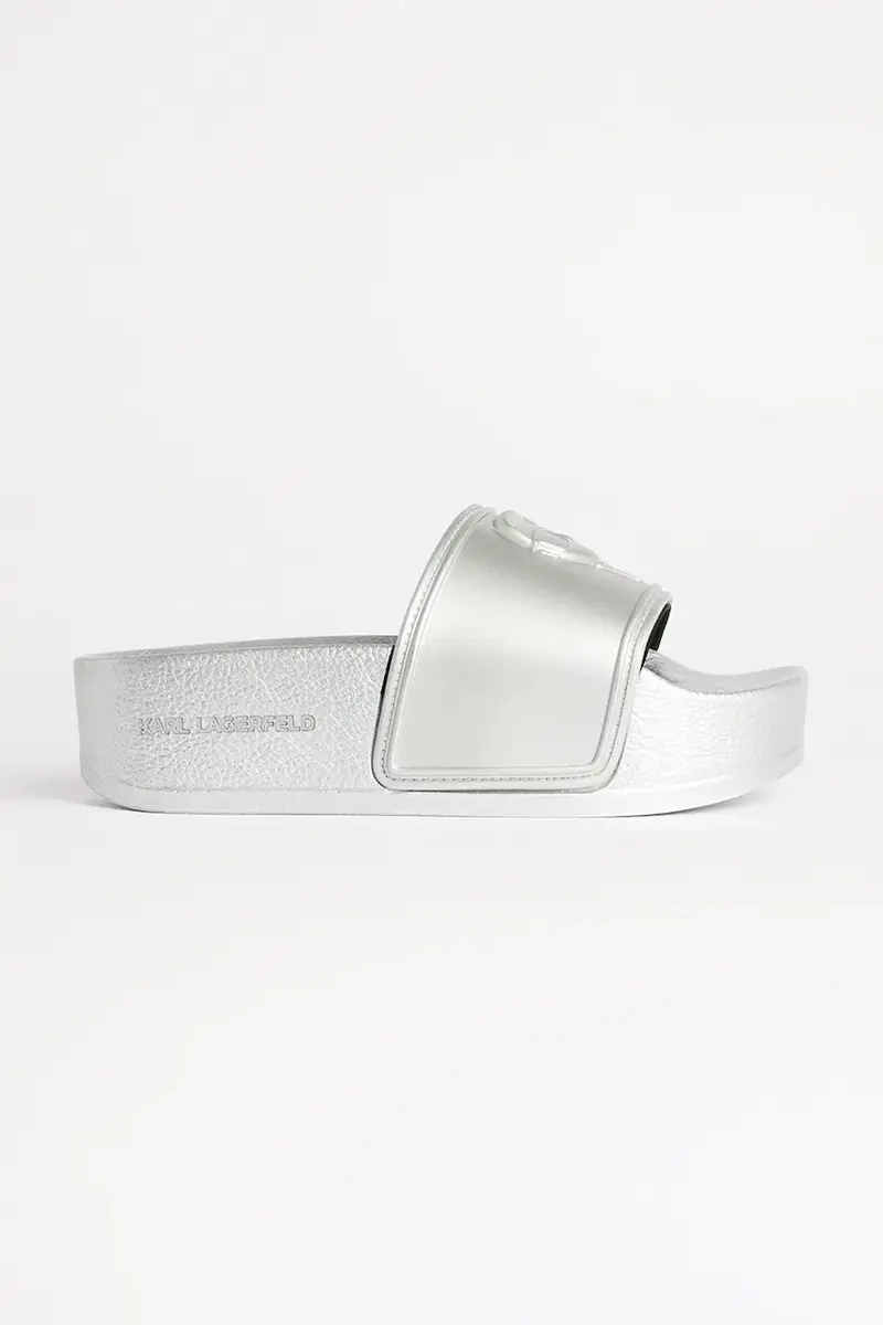 ciabatte slide KONDO MAXI donna colore argento KL80819M