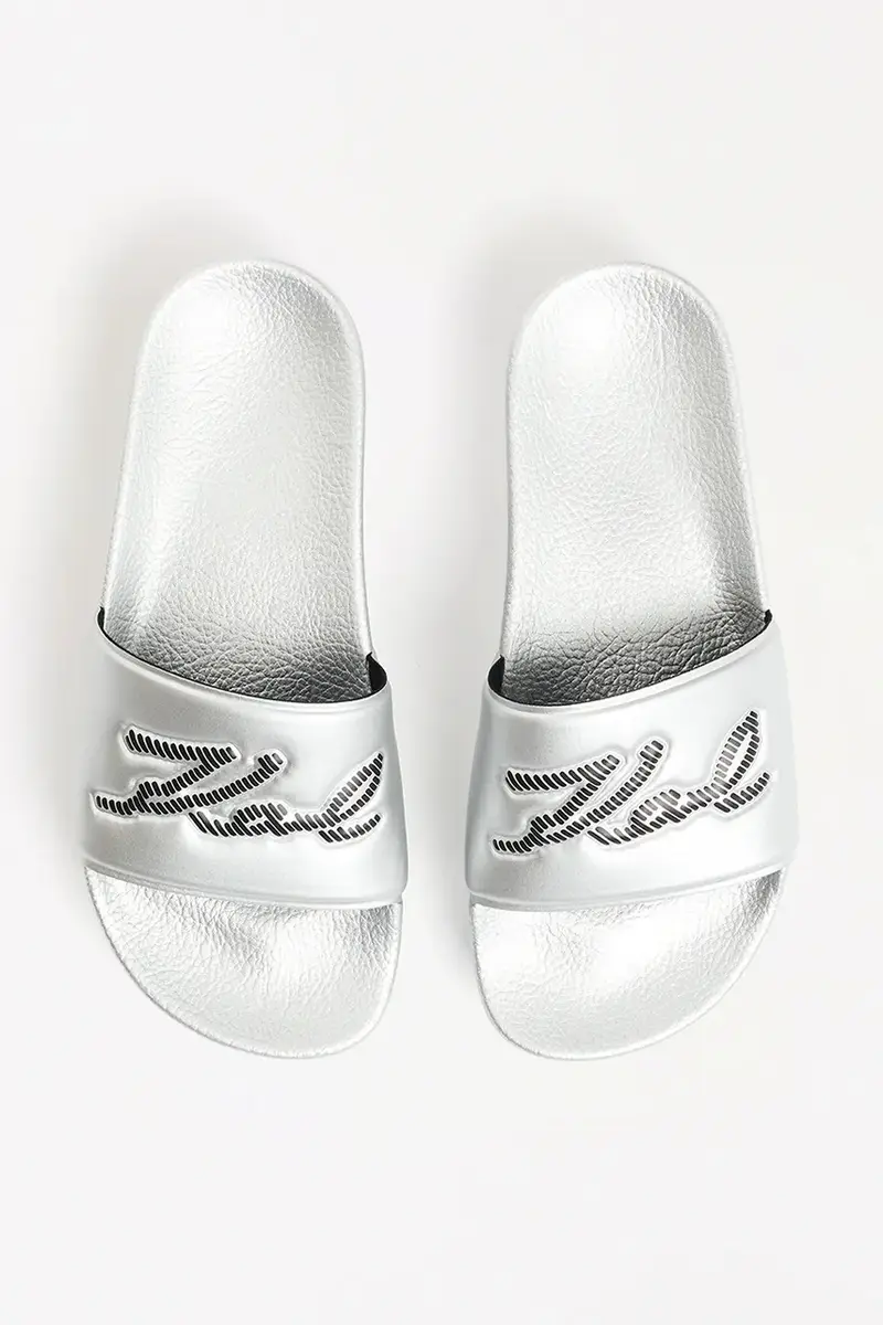 ciabatte slide KONDO MAXI donna colore argento KL80872 miniatura 4