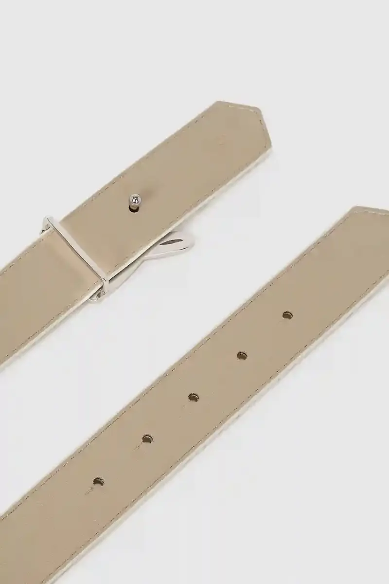 cintura in pelle bilaterale donna colore beige A4W33022 miniatura 4