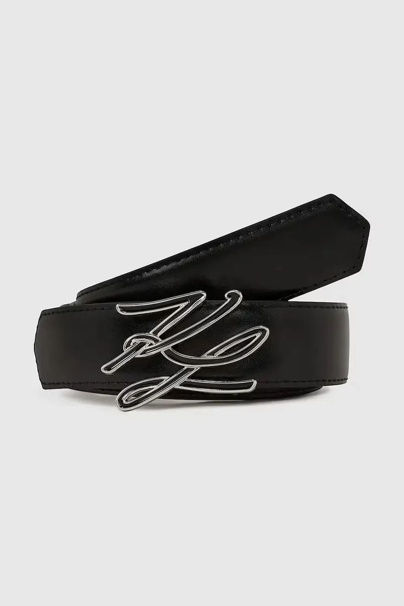 cintura in pelle bilaterale donna colore nero A4W33022