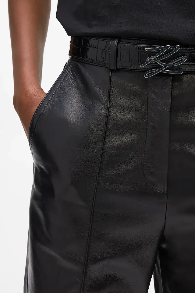 cintura in pelle bilaterale donna colore nero A4W33023 miniatura 5