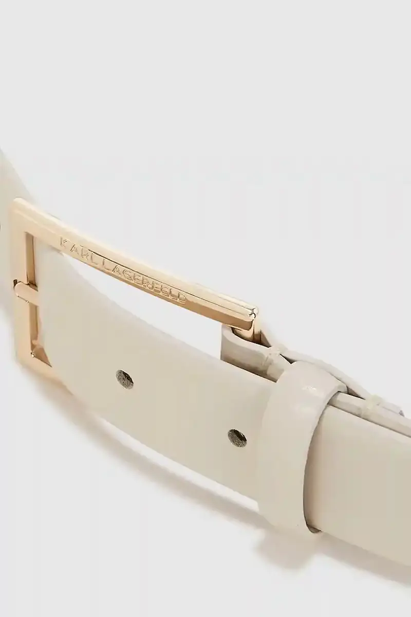 cintura in pelle donna colore beige A4W33132 miniatura 3