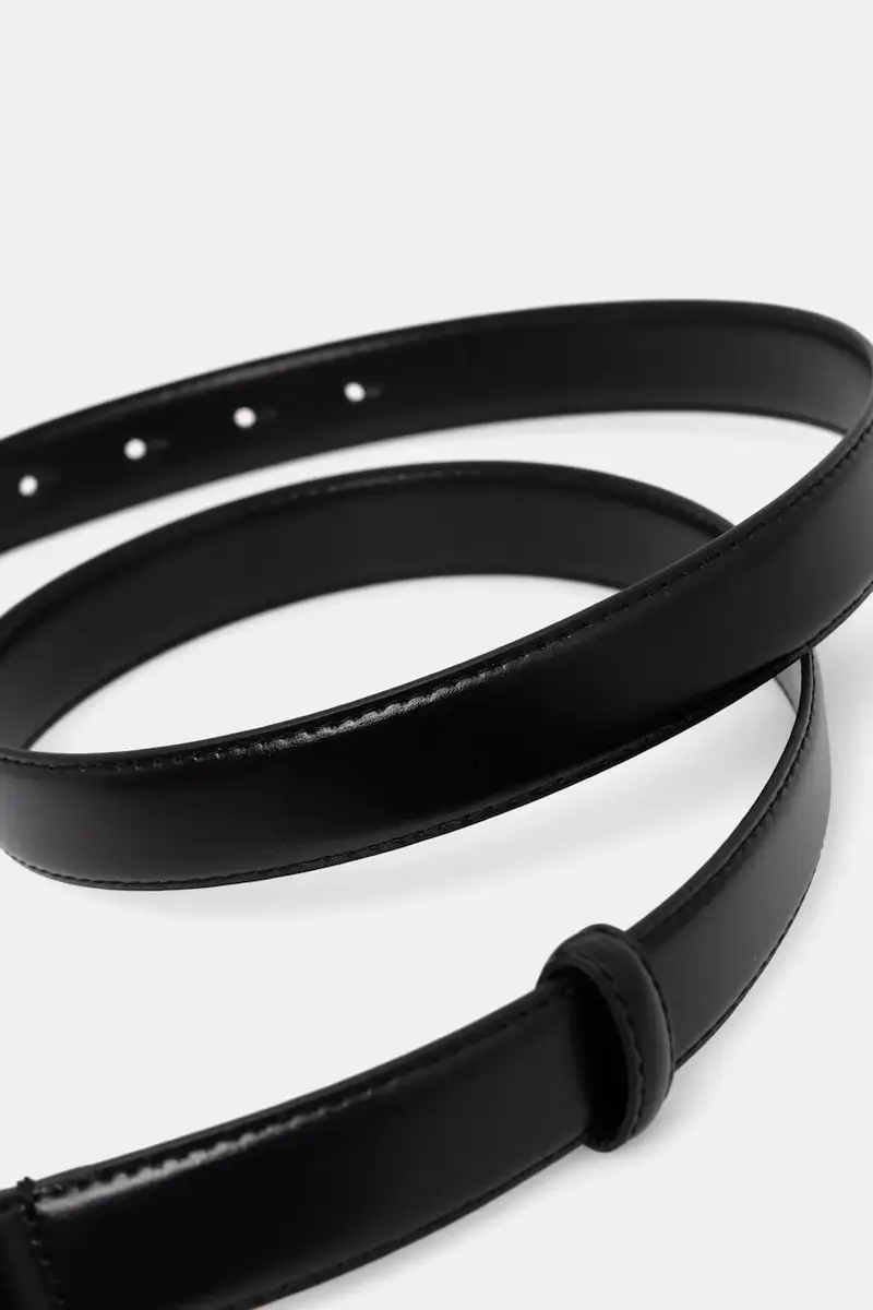 cintura in pelle donna colore nero A1W33184 miniatura 2