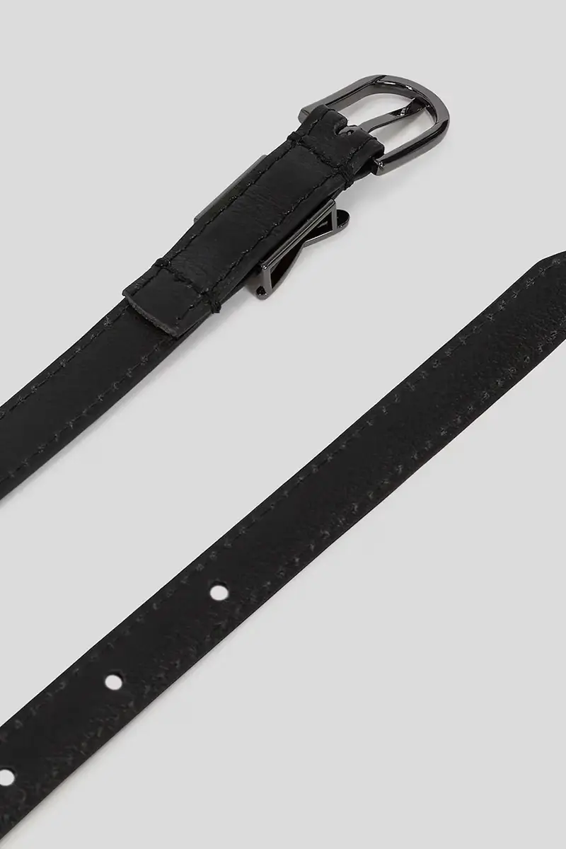 cintura in pelle donna colore nero A3W33037 miniatura 3