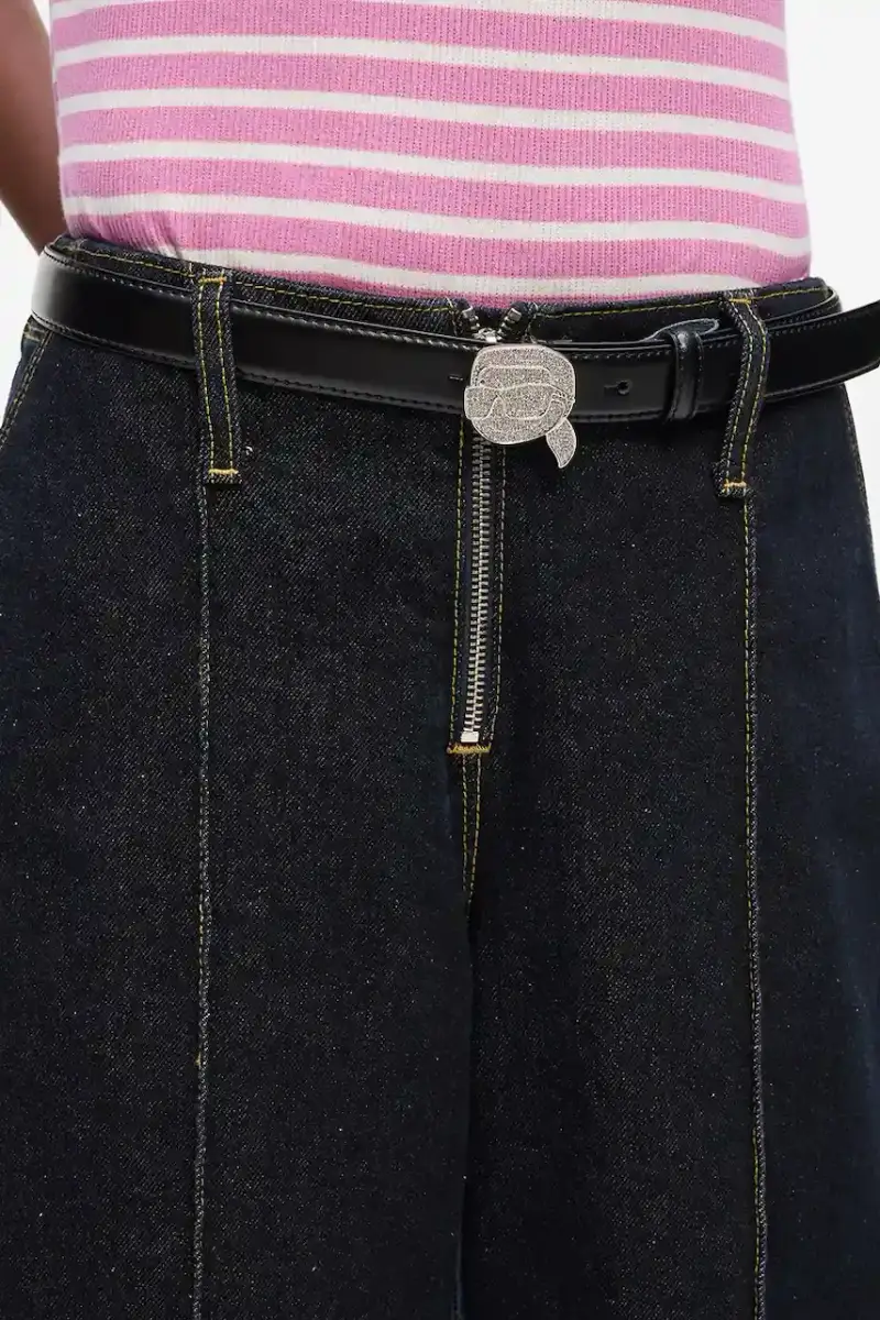 cintura in pelle donna colore nero A4W33046 miniatura 5