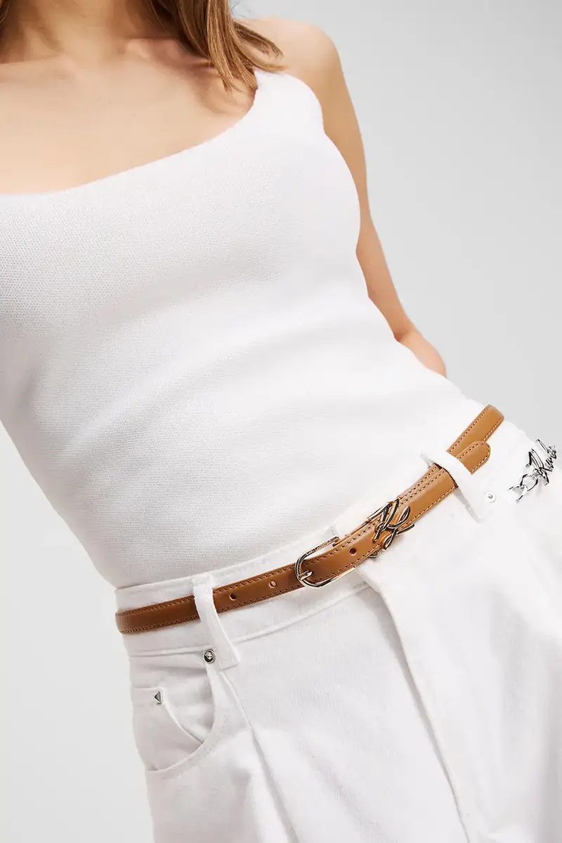 cintura in pelle donna colore rosso A3W33037 miniatura 5