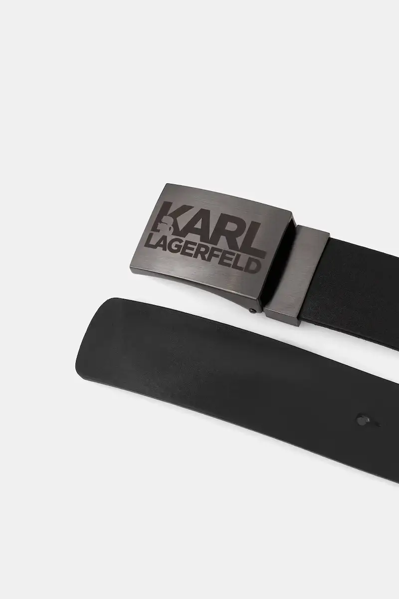 cintura in pelle uomo colore nero miniatura 2