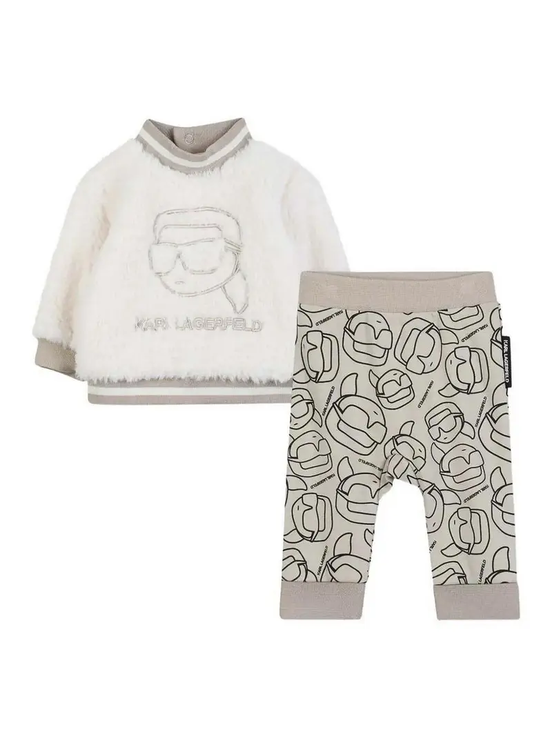 Completo Con Stampa Beige