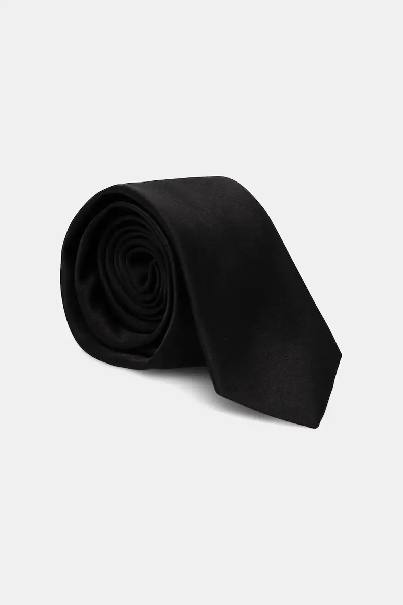 cravatta in seta Nero