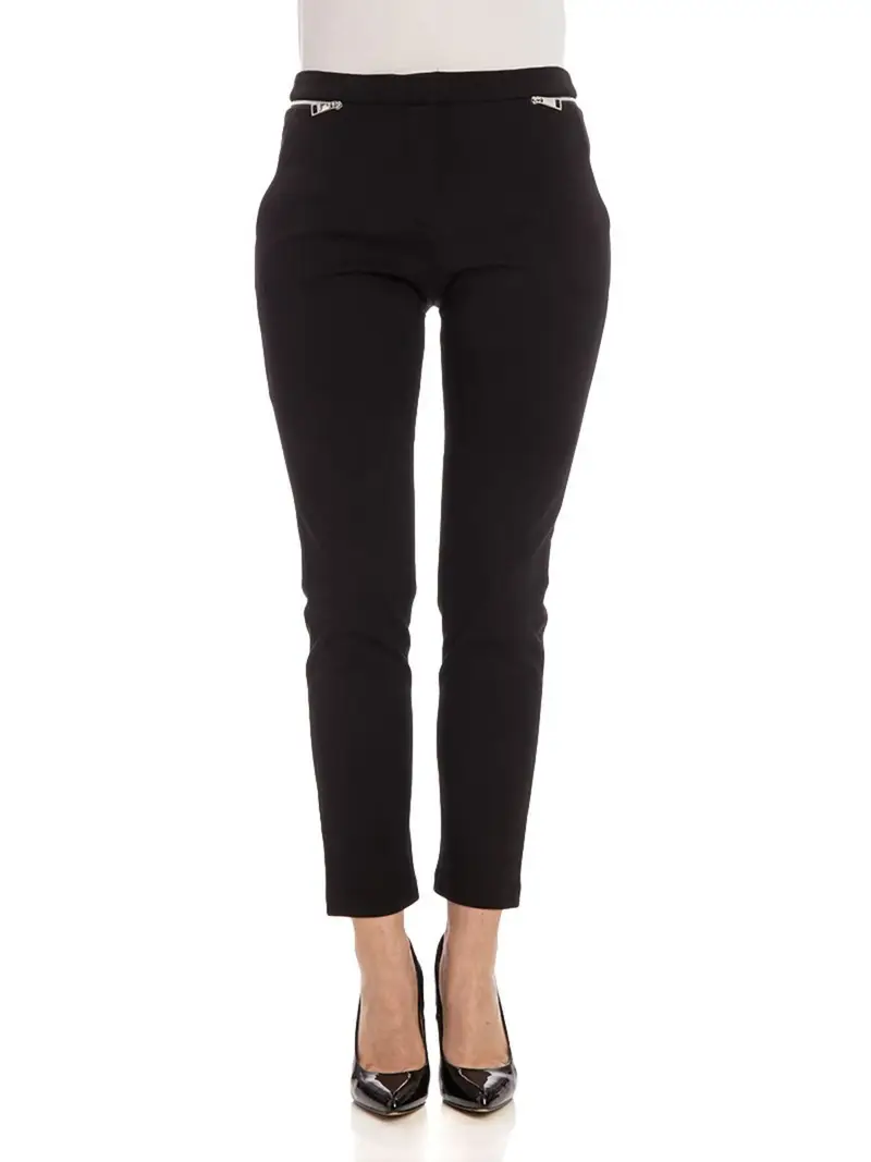 Cropped Punto Pant Nero