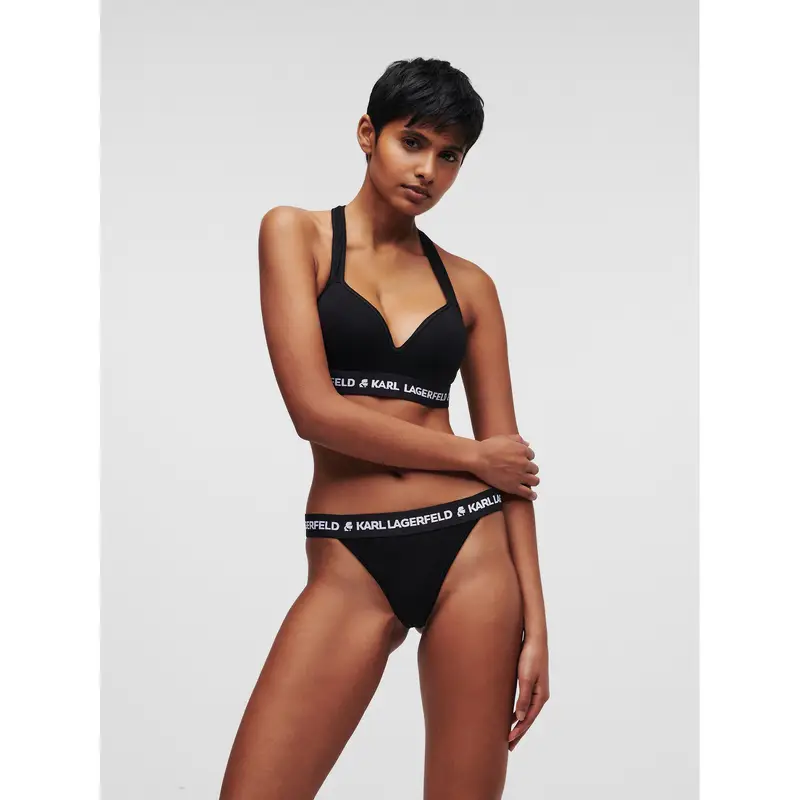 Culotte brasiliana Logo 225W2127 Nero