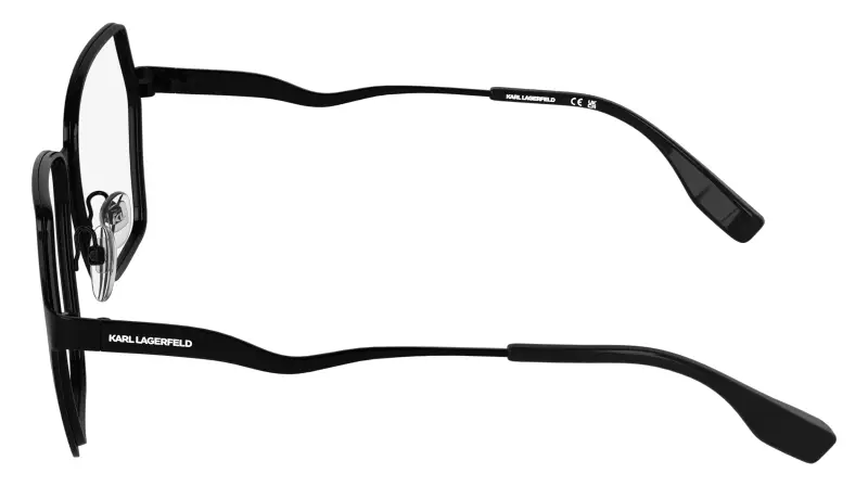 Donna Karl Lagerfeld KL368 001 Montature da vista Metallo Nero Squadrata Normale miniatura 3