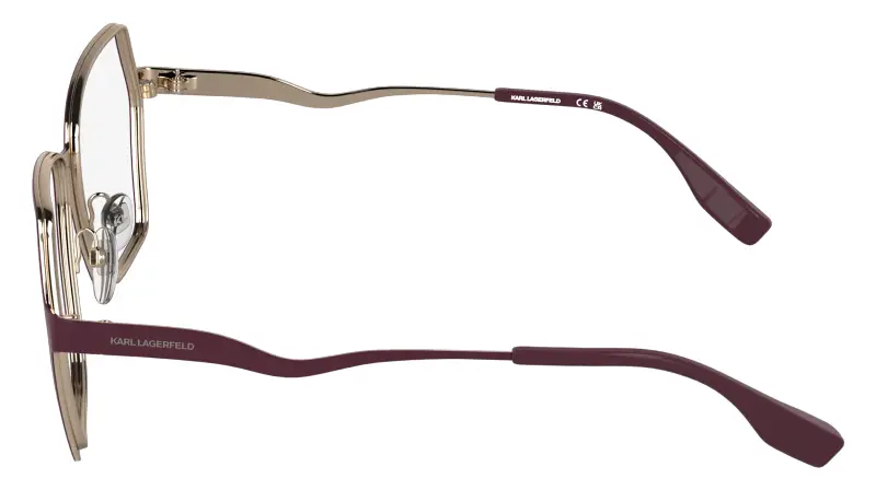 Donna Karl Lagerfeld KL368 605 Montature da vista Metallo Viola Squadrata Normale miniatura 3