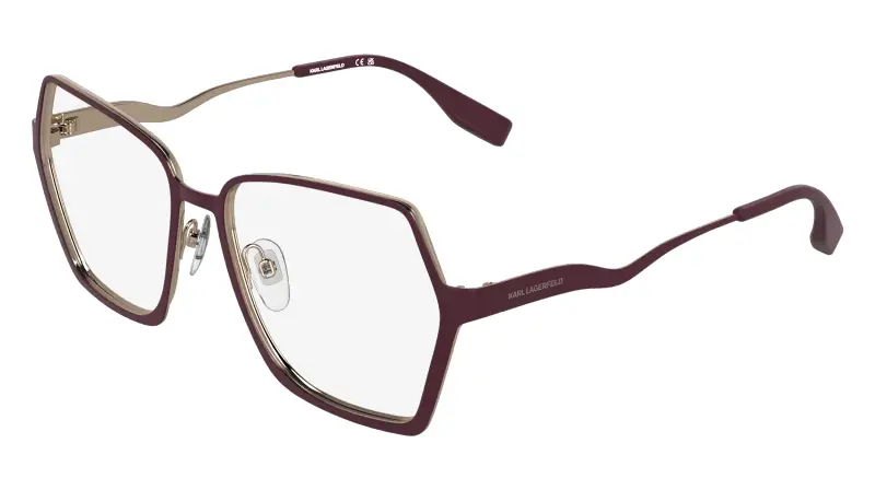 Donna Karl Lagerfeld KL368 605 Montature da vista Metallo Viola Squadrata Normale