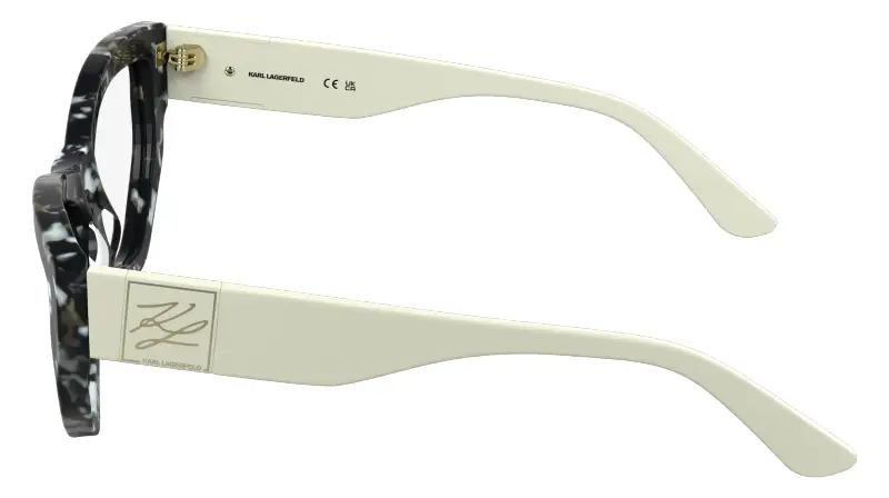 Donna Karl Lagerfeld KL6211 016 Montature da vista Acetato Nero Cat Eye Normale miniatura 3