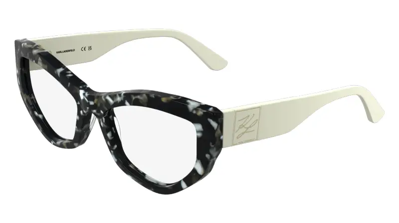 Donna Karl Lagerfeld KL6211 016 Montature da vista Acetato Nero Cat Eye Normale