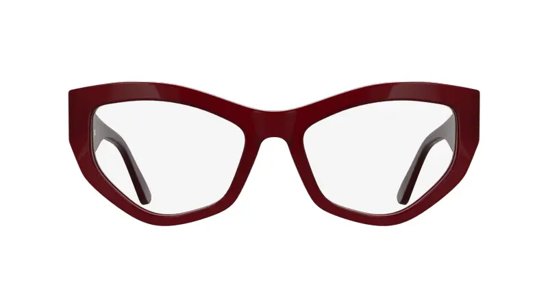 Donna Karl Lagerfeld KL6211 600 Montature da vista Acetato Rosso Cat Eye Normale miniatura 2