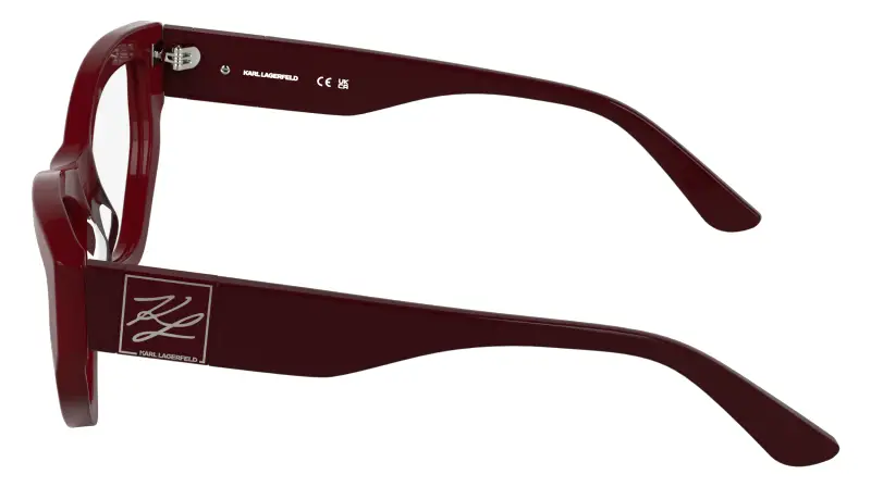 Donna Karl Lagerfeld KL6211 600 Montature da vista Acetato Rosso Cat Eye Normale miniatura 3