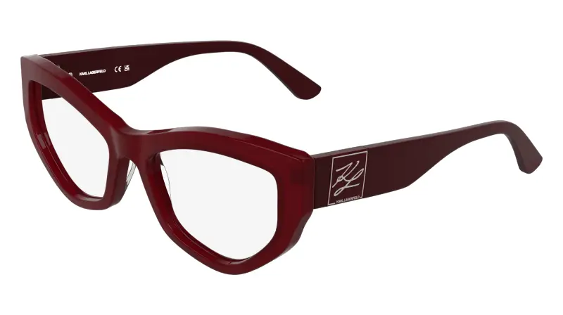 Donna Karl Lagerfeld KL6211 600 Montature da vista Acetato Rosso Cat Eye Normale