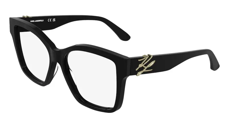 Donna Karl Lagerfeld KL6215 001 Montature da vista Acetato Nero Squadrata Normale