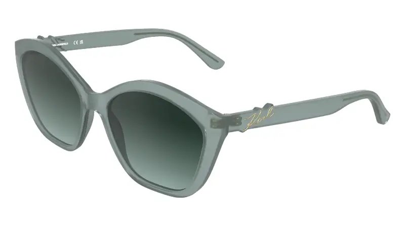 Donna Karl Lagerfeld KL6222S 450 Occhiali da sole Bio-iniettato Azzurro Verde Cat Eye Normale