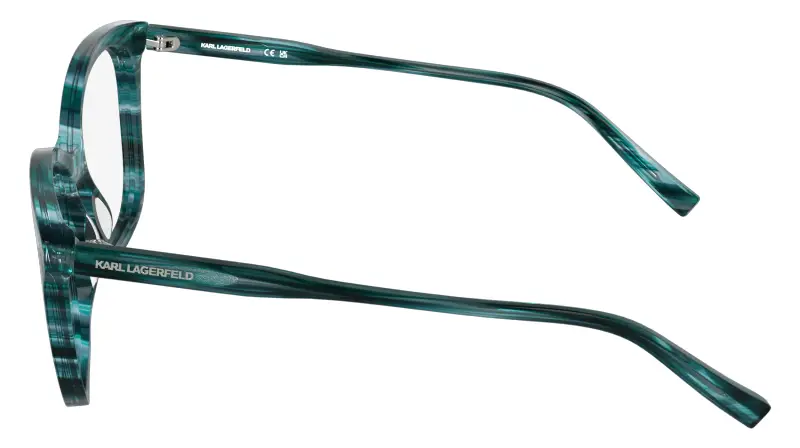 Donna Karl Lagerfeld KL6230 429 Montature da vista Acetato Petrolio Farfalla Normale miniatura 3