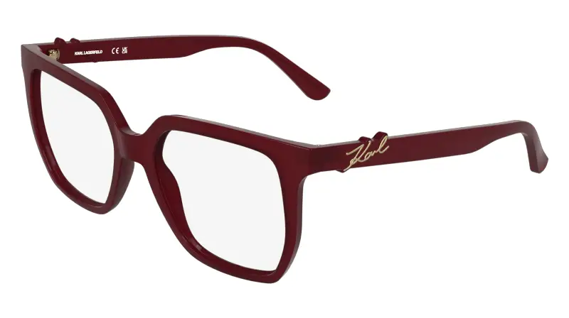 Donna Karl Lagerfeld KL6233 601 Montature da vista Bio-iniettato Bordeaux Squadrata Normale