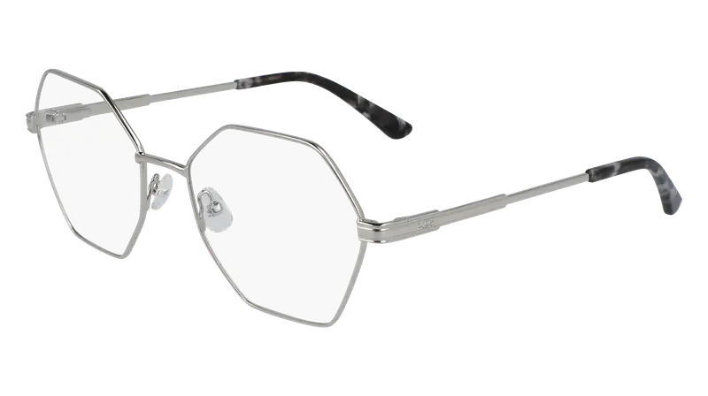 Karl Lagerfeld Donna KL316 045 Montature da vista Metallo Argento Squadrata Normale Fotocromatiche