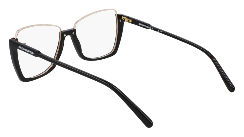 Karl Lagerfeld Donna KL355 001 Montature da vista Metallo Nero Squadrata Normale Normale miniatura 2