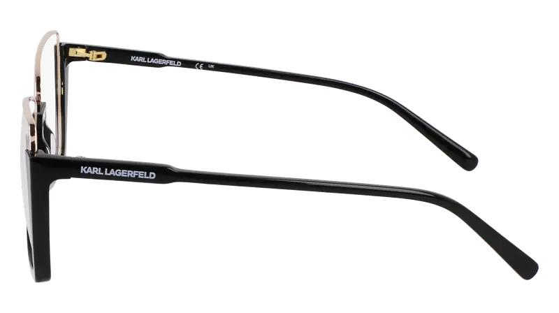 Karl Lagerfeld Donna KL355 001 Montature da vista Metallo Nero Squadrata Normale Normale miniatura 3