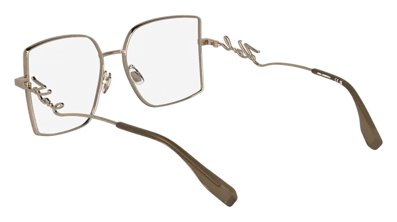 Karl Lagerfeld Donna KL359 770 Montature da vista Metallo Oro Squadrata Normale miniatura 3