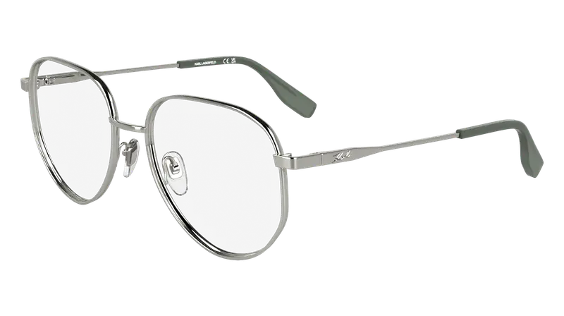 Karl Lagerfeld Donna KL361 040 Montature da vista Metallo Argento  Pilot Normale