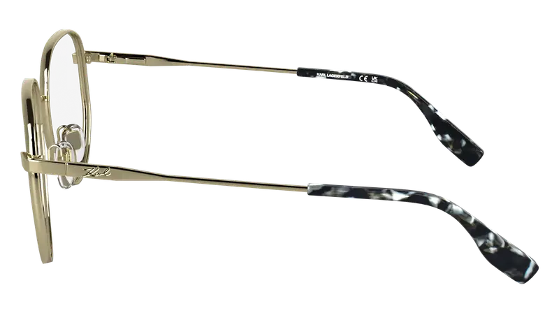 Karl Lagerfeld Donna KL361 714 Montature da vista Metallo Oro Pilot Normale miniatura 2