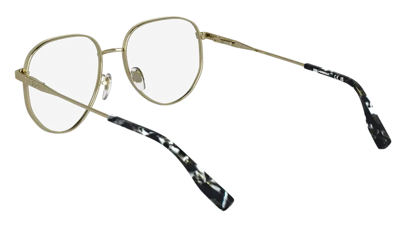 Karl Lagerfeld Donna KL361 714 Montature da vista Metallo Oro Pilot Normale miniatura 3