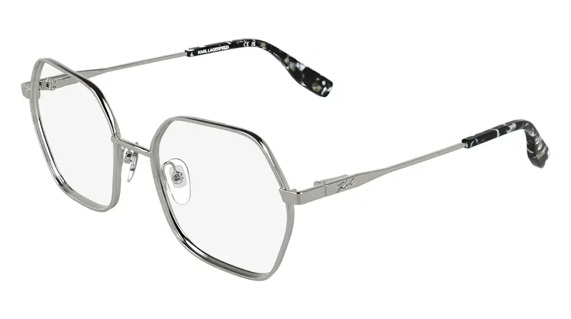 Donna KL363 040 Montature da vista Metallo Argento Squadrata Normale