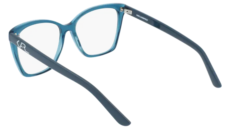 Karl Lagerfeld Donna KL6050 425 Montature da vista Acetato Petrolio Squadrata Normale Normale miniatura 2