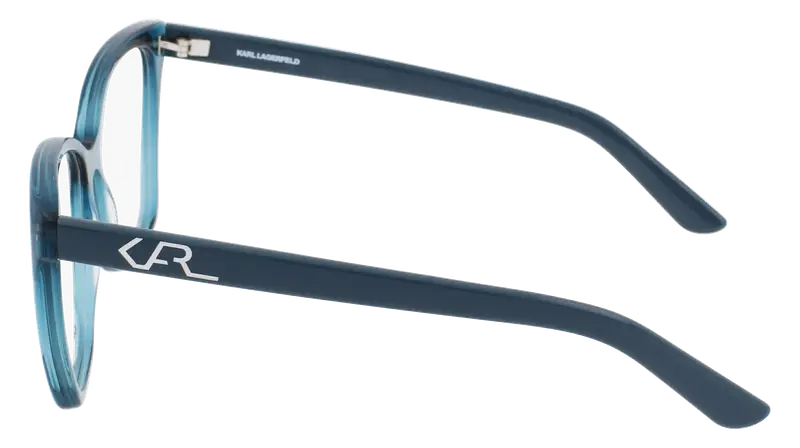 Karl Lagerfeld Donna KL6050 425 Montature da vista Acetato Petrolio Squadrata Normale Normale miniatura 3