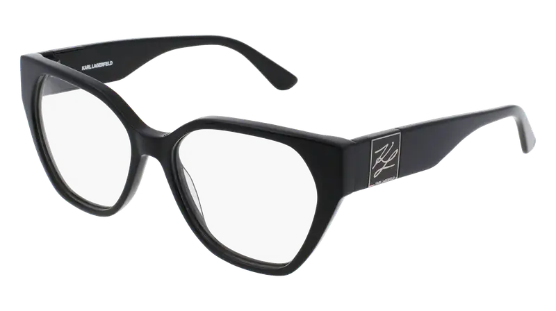 Karl Lagerfeld Donna KL6053 001 Montature da vista Acetato Nero Squadrata Normale Normale