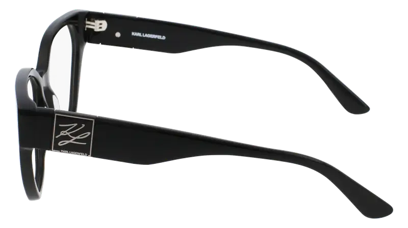 Karl Lagerfeld Donna KL6053 001 Montature da vista Acetato Nero Squadrata Normale Normale miniatura 3