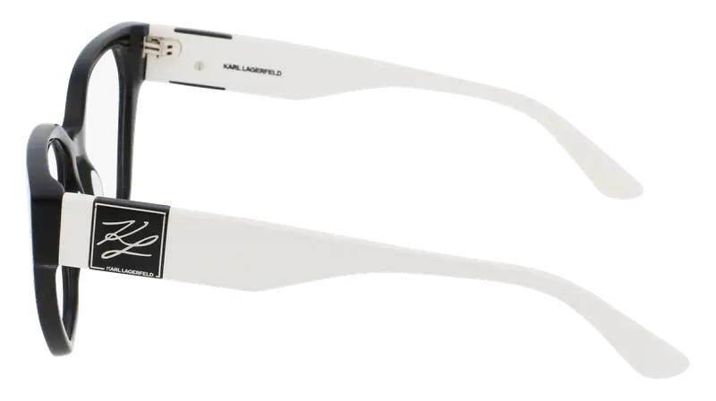 Karl Lagerfeld Donna KL6053 004 Montature da vista Acetato Nero Squadrata Normale Normale miniatura 3