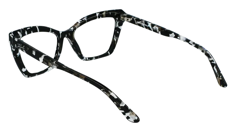 Karl Lagerfeld Donna KL6063 007 Montature da vista Acetato Nero Cat Eye Normale Fotocromatiche miniatura 2