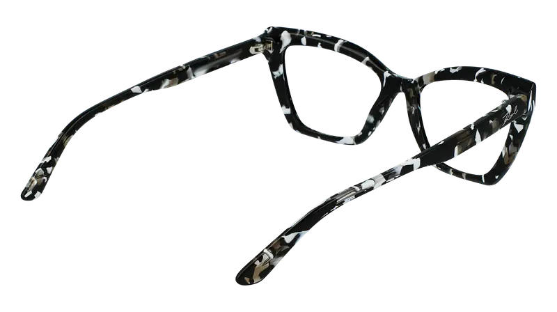 Karl Lagerfeld Donna KL6063 007 Montature da vista Acetato Nero Cat Eye Normale Fotocromatiche miniatura 3