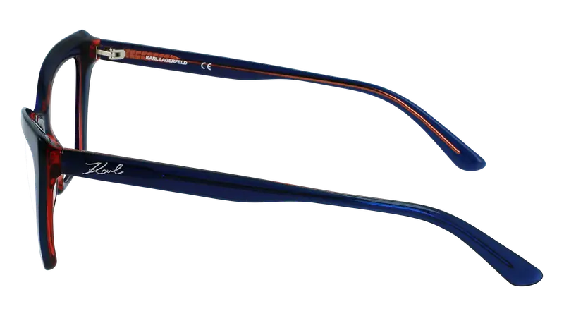 Karl Lagerfeld Donna KL6063 403 Montature da vista Acetato Blu Cat Eye Fotocromatiche Fotocromatiche miniatura 2