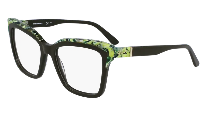 Karl Lagerfeld Donna KL6130 309 Montature da vista Acetato Verde  Squadrata Normale Normale