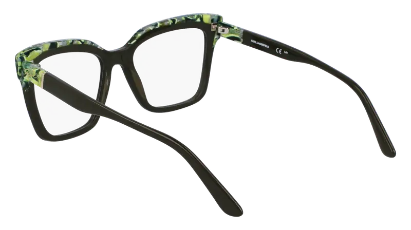 Karl Lagerfeld Donna KL6130 309 Montature da vista Acetato Verde Squadrata Normale Normale miniatura 2