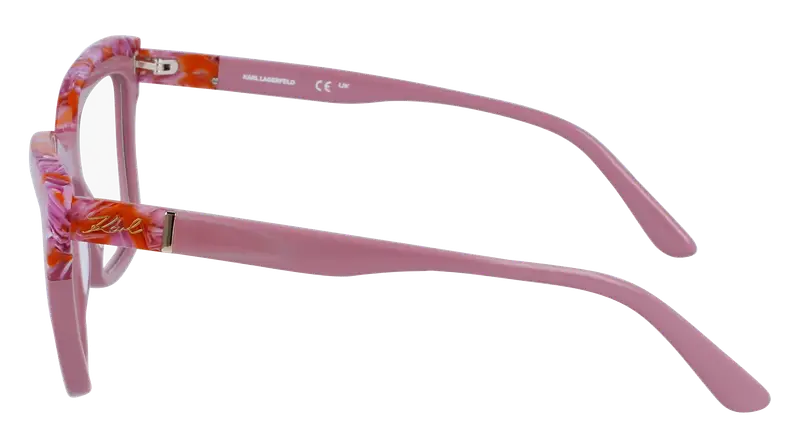 Karl Lagerfeld Donna KL6130 618 Montature da vista Acetato Rosa Squadrata Normale Normale miniatura 3