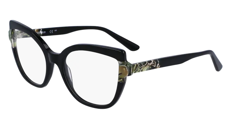 Karl Lagerfeld Donna KL6132 013 Montature da vista Acetato Nero  Cat Eye Normale Normale